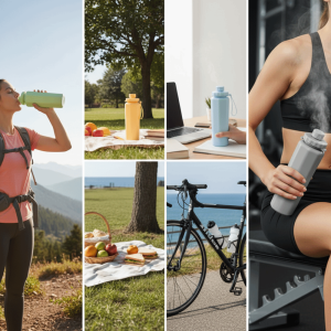 PANG8 600ML Capacity Collapsible Water Bottle Large Capacity Leakproof Design Silicone Water Bottle Anti-drop Portable Design Reusable Kettle Outdoor Sports