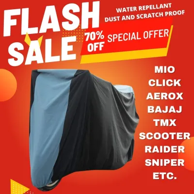 MOTORCYCLE COVER WATER REPELLANT SCRATCH DUST PROOF FOR MIO CLICK/BAJAJ TMX SCOOTER RAIDER SNIPER SMASH OTHERS