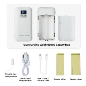 Kirilgu 22.5w 21700 Battery DIY Housing Empty Shell For Electronic Kit Z4K2H