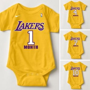 Baby Monthly Onesies - Basketball Jersey LKRS Q8ZX
