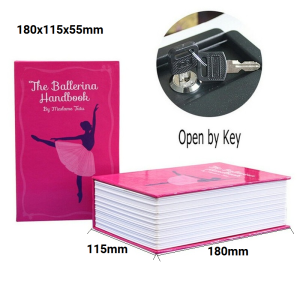 Student Gift Dictionary Mini Safe Box Book Hidden Secret Key Lock Coin Bank Card Jewellery Private Diary Storage Password 18cm