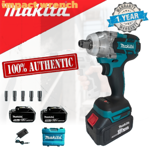 Makita Impact Wrench Heavy Duty Cordless Drill Driver Combo with 2 Battery