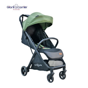 Giant Carrier Lexi Stroller with Auto-Fold & One-Hand Fold Feature Full Recline Seat Up to 25kg Weight Capacity Extendable Canopy Mosquito Net Leather Leg Rest Big Basket Carry Bag & Brakes for All-Around Comfort & Convenience
