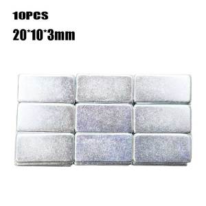Magnet Neodymium Super 10pcs Daya Tarik Powerful 20x10x3mm 30x10x3mm