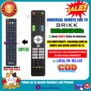 BRIKK Smart TV REMOTE [**Mag Basa B4 Umorder**] Ready to Use Universal Remote Brikk Smart Digital LED TV TV REMOTE BRIKK BSSTV-32HD alluremarketplace2ND
