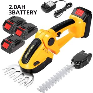 Wireless rechargeable trimmer One-handed electric hedge trimmer Trimming grass trimming fence trimming green belt gardening