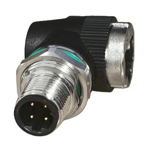 High Speed 12mm 8Pin RJ45 Female Adapter 4Pin D-Code to Cat6 Adapter for Automation Systems 10Gb/s Plug and Play Setups