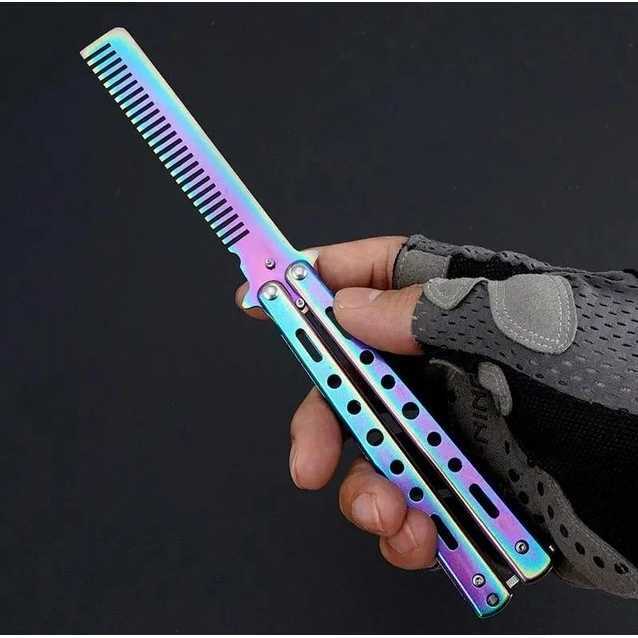 KNIFEZER%20Pisau%20Sisir%20Besi%20Butterfly%20Balisong%20Training%20Knife%20CS%20GO%20-%20LF-9898%20-%20Image%203