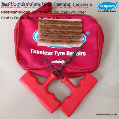 Bestpatch Alat Tambal Ban Tubeless Set Untuk Serat Refill Besar Standar 6mm