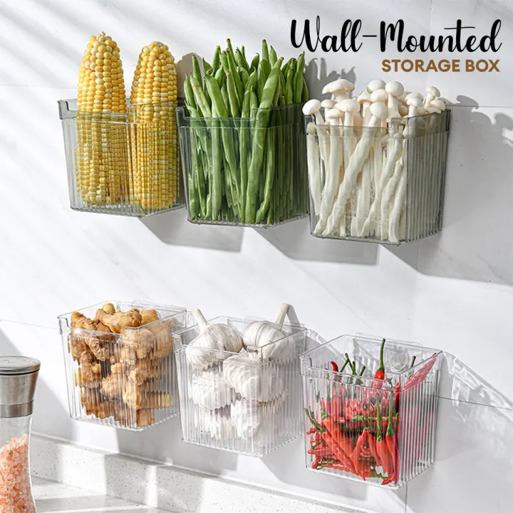 Locaupin%20Wall%20Mounted%20Floating%20Storage%20Bin%20Space%20Saver%20Multifunctional%20Kitchen%20Fridge%20Bathroom%20Toiletries%20Organizer%20-%20Image%202