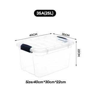 Goody Transparent Storage Box Multifunctional Organizer Desktop Wardrobe Storage Cabinet Box Sundries Cosmetics Classification and Sorting Basket Box