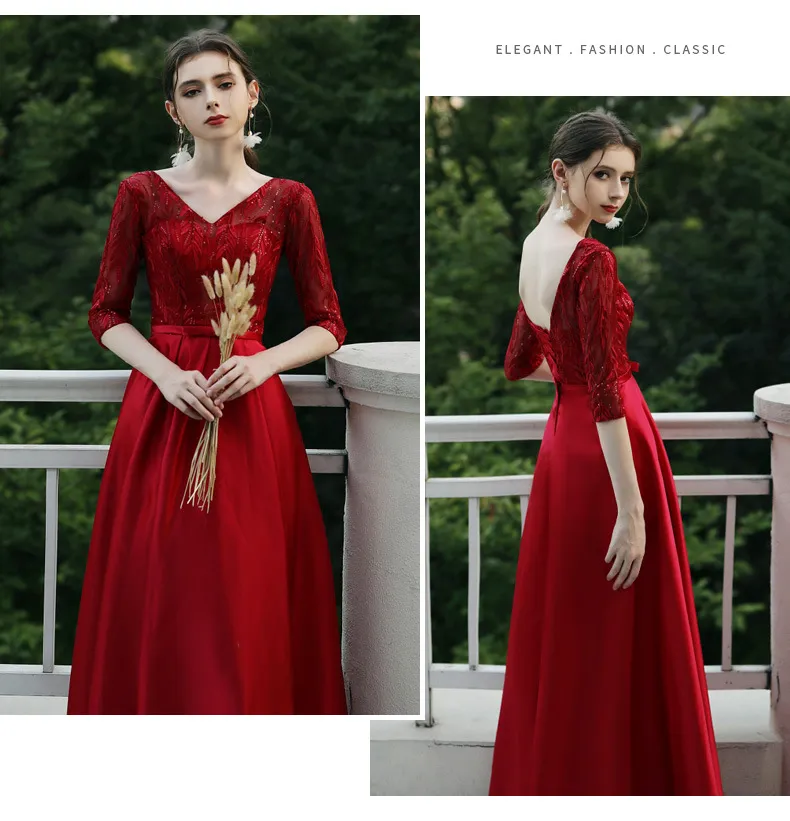 Digital print Georgette Gown Dress in Wine - GW0509-cheohanoi.vn