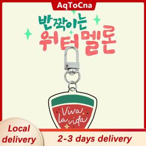 [COD] AqToCna Ship within 24 hours Charms Jewelry Keychain Lovely Simulation Summer Watermelon Melon Fruit Key Chain Slice Phone Case Hanging Ornament