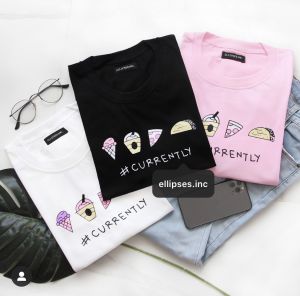 ELLIPSES.INC Tumblr Tee / T-Shirt / Kaos Wanita & Pria Lengan Pendek CURRENTLY