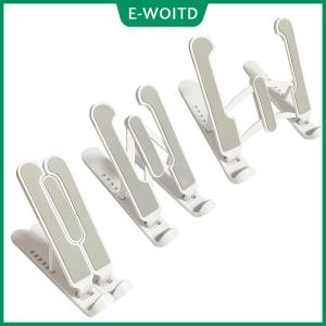 【E-WOITD】 Portable Adjustable Notebook Tablet Holder Laptop Stand Foldable Computer Desk