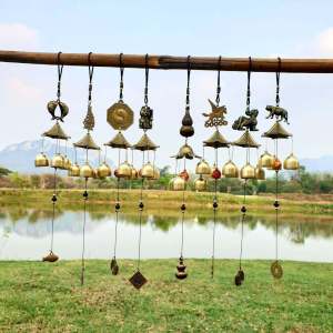  1 ชิ้น ยันแปดทิศ ระฆังลมเสริมฮวงจุ้ย กระดิ่งลม เรียกทรัพย์ปรับราศี แก้ชง มูเตลู เสริมดวงชะตาแขวนเสริมบารมีบ้านที่ทำงานร้านค้า กระดิ่งลมความมั่งคั่ง