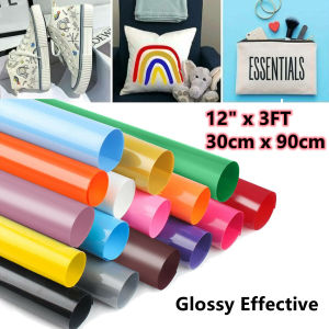 [12in*3FT] HTVRONT HTV Heat Transfer Vinyl Roll 30cm x 90cm DIY PVC Iron-On Vinyl for T-Shirts Sports Clothing and Fabric Easy to Cut Heat Press Film for Garment Crafting