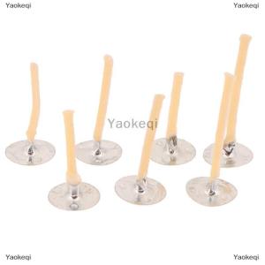 [COD] Yaokeqi 100Pcs Beeswax Wicks less High Quality With Clip Base Pre-waxed Wicks For DIY Making Candle Accessories For Party