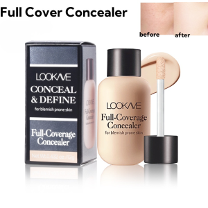 12ml Full Cover Concealer Matte Long-Lasting Waterproof Smooth Oil Control Flawless Makeup Foundation Cream Face Concealing Liquid Concealer Cosmetic