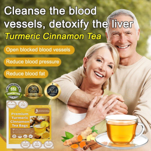 Cinnamon Tea Drink Mix Turmeric Cleansing Blood Vessels Tea Bags Cinnamon Tea Drinking Turmeric Tea Health Tea