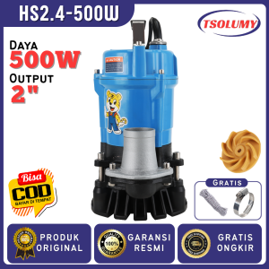 Pompa Celup Air Kotor TSOLUMY HS2.4-500W Multifungsi Kapasitas 12000L/H dengan Garansi Resmi