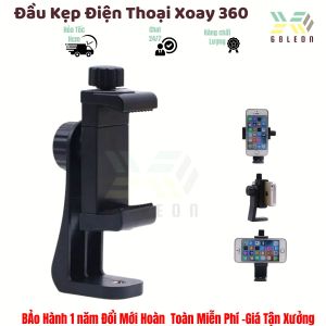 Đầu Kẹp Điện Thoại Xoay 360 Độ Gắn Tripod Gậy Chụp Ảnh Chắc Chắn Tiện Lợi 68 Leon