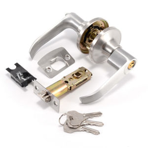 1 Set Door Handle Lock Main Door Lock Set Aluminum Alloy Door Knob Lever Type Main Door Lock With Keys