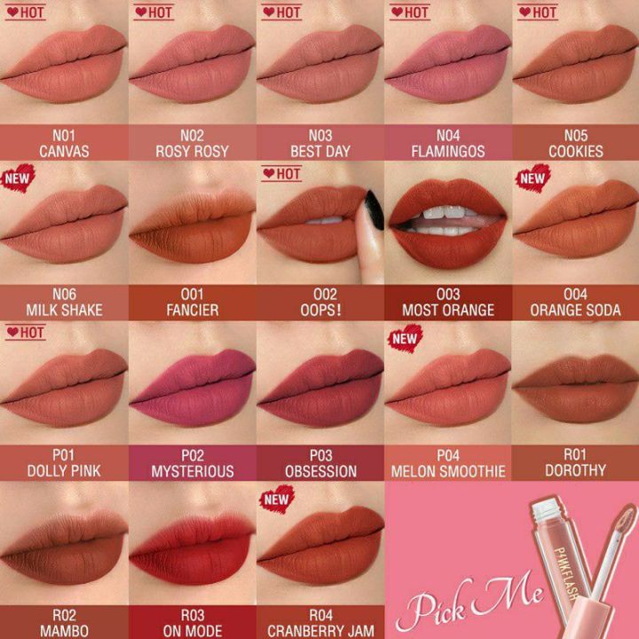 LIPCREAM Pinkflash Melting Matte Lipsmatte Pink Flash Lipstick Matte Lipstik Matte Lipstick Cair/LIPCREAM Pinkflash Melting Matte Lipsmatte Pink Flash Lipstick Matte Lipstik Matte Lipstick Cair murah