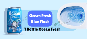 Cute Aluminum Can Toilet Cleaner with Scented Options: Peach Ocean Jasmine. Provides Sweet Scent and Cleaning Effect Up to a Month.