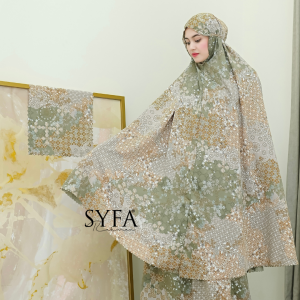Syfa Rahman - Mukena Prayer Set Dyanna 2in1 Lasercut