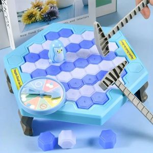 MKEB MALL Mini Fun Save Penguin Game Educational Toys Thinking Training Balance Blocks Fun Games Strategy Game Ice Breaker Trap Indoor Play