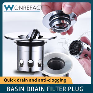 Universal Stainless Steel Bathroom Washbasin Sink Drain Filter Hair Trap Anti-Clog Plug Bathroom Accessories
