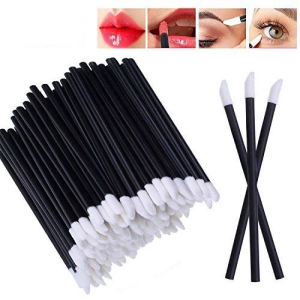 MELEDE 50PCS Disposable Lip Brush Women Makeup Accessories Lipstick Gloss Wands Applicator Perfect Best Make Up