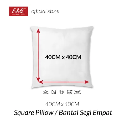 ENQ Square Pillow with Multiple Size Cushion 40CM-75CM (1unit) / Bantal Kusyen / Throw Pillow / Cushion Pillow 45CM / Pillow Inner