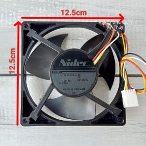 Quạt Tủ Lạnh SHARP 12V 4 Dây Kích Thước 12.5cm x 12.5cm NIDEC