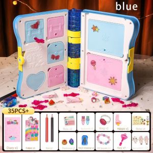 Girls Magic Notebook and Castle Magic Notebook Toys 5 Surprise Opening Music Treasure  for Kid