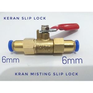 stop Kran Misting konektor slip lock selang 6mm
