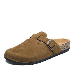 Free Shipping Retro Business-Style Thin-Soled Soft-Bottomed Closed-Toe Fleece-Lined Slip-On Thick-Soled Flat Shoes
