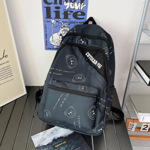 กระเป๋าเป้ Backpack กระเป๋านักเรียน เป้กันน้ำ สําหรับนักเรียน เล่นกีฬา เดินทาง มีหลายช่อง สะพายได้ทั้งผู้ชายเเละผู้หญิง กระเป๋าสะพายหลัง ความจุขนาดใหญ่