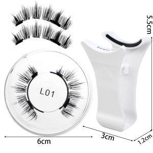 กริลกริกรไป】ชุดขนตาแม่เหล็ก3มิติ21สไตล์ใช้ซ้ำได้ธรรมชาติไม่ต้องใช้กาวปลอมแม่เหล็กขนตาเพื่อสวมใส่ง่ายอุปกรณ์แต่งหน้าขนตา