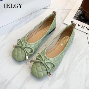 IELGY single shoe Korean version flat bottomed shallow cut fairy style casual womens shoes