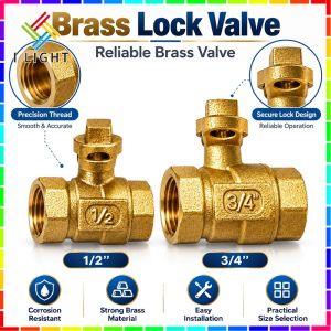 （Fast&COD）Brass Check Valve 1/2-1 Lock Valve Foot Valve Swing Valve Non-return Swing Check Valve