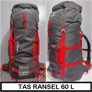 Tas Ransel Gunung  Ransel GendongBahan Cordura Dolby Ukuran 60 Liter  Bonus Rain Cover