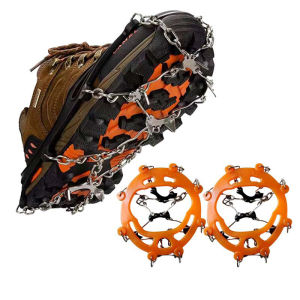 Ice CleatsSpikes CramponsTraction Snow Grips Anti Slip Stainless Steel Footwear Spikes
