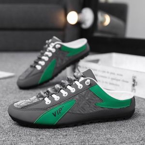 Vasibaen Sneaker Giày lười thông thường cho nam đế cao su chống trượt đế vải lưới thoáng khí