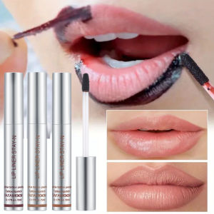 FAFAMOON Peel-Off Long Lasting Lip Liner - 6 Colors Tattoo Lip Liner 10 Minutes Setting Waterproof & Smudge-Proof Precise Lip Contouring Gentle Peel Off