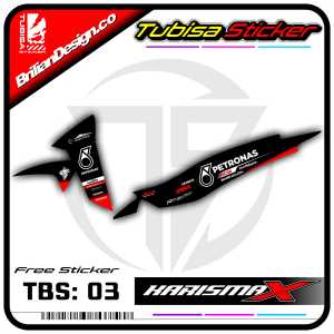 Sticker Striping Variasi Karisma - Striping Motor Karisma Desain Petronas. TBS.03