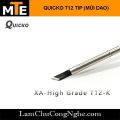 Mũi hàn dao, TIP hàn Quicko T12-K đen LOẠI TỐT 75W sử dụng cho trạm hàn T12. 