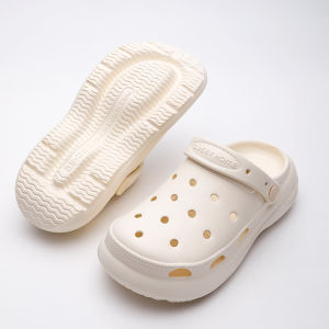 [Free Shipping] WomenS Summer New Thick-Soled Cloud-Toed Sandals Non-Slip Outdoor Beach Clogs