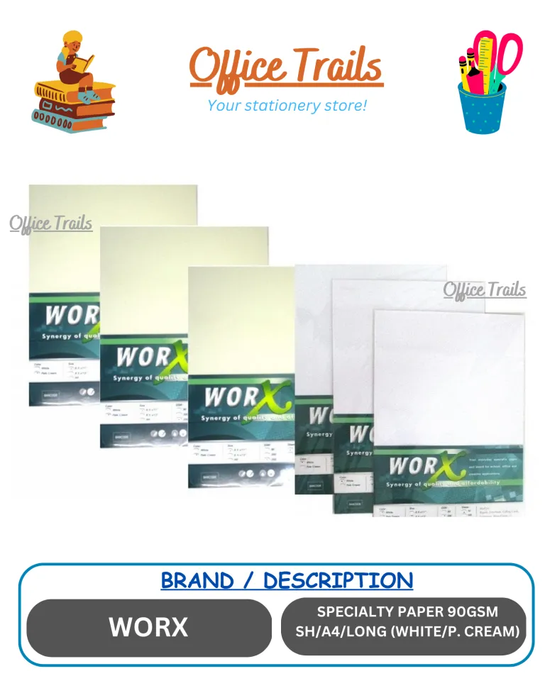 Specialty Paper Worx Certificate Paper 90gsm White Pale cream